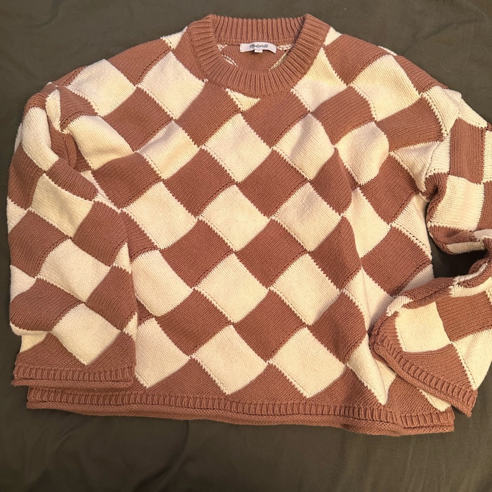Madewell checkered sweater